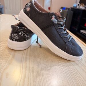 Hey Dude Karina Jet Black  Sneakers